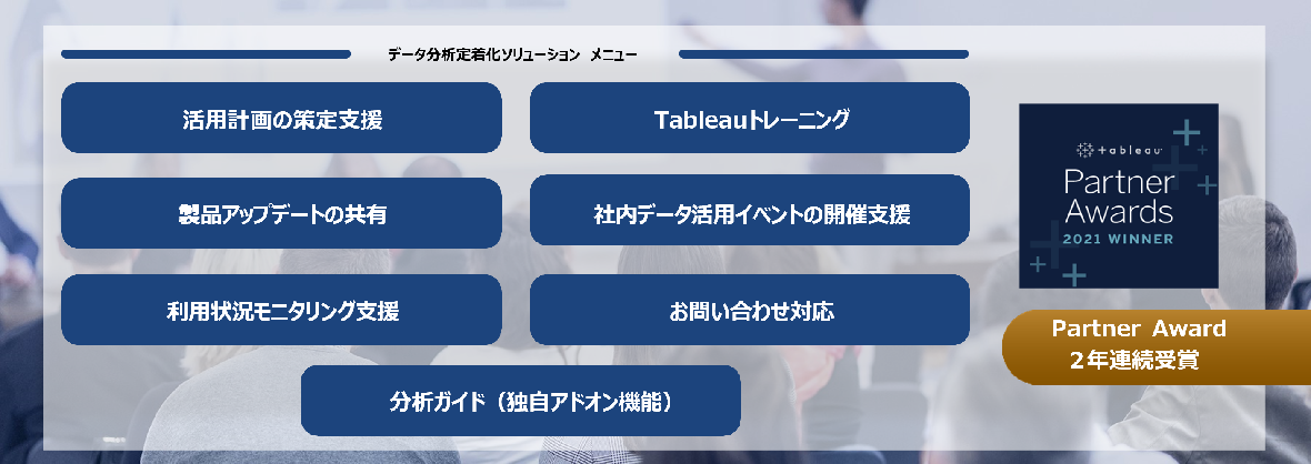 BIツールの定着までをフルサポート データドリブンな組織形成を支援