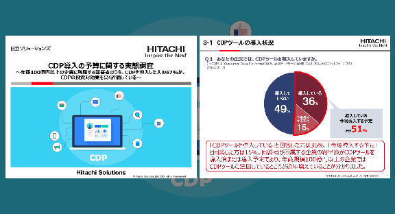 CDP導入の予算に関する実態調査