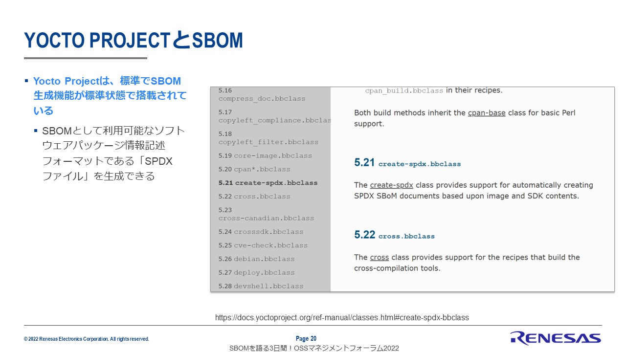 YOCTO PROJECTとSBOMのスライド